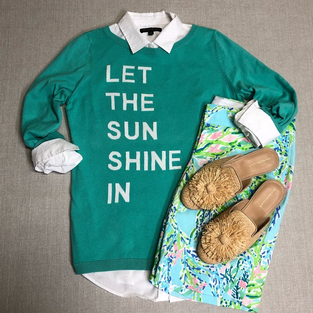 NWT Talbots "Let the Sun Shine In Sweater"